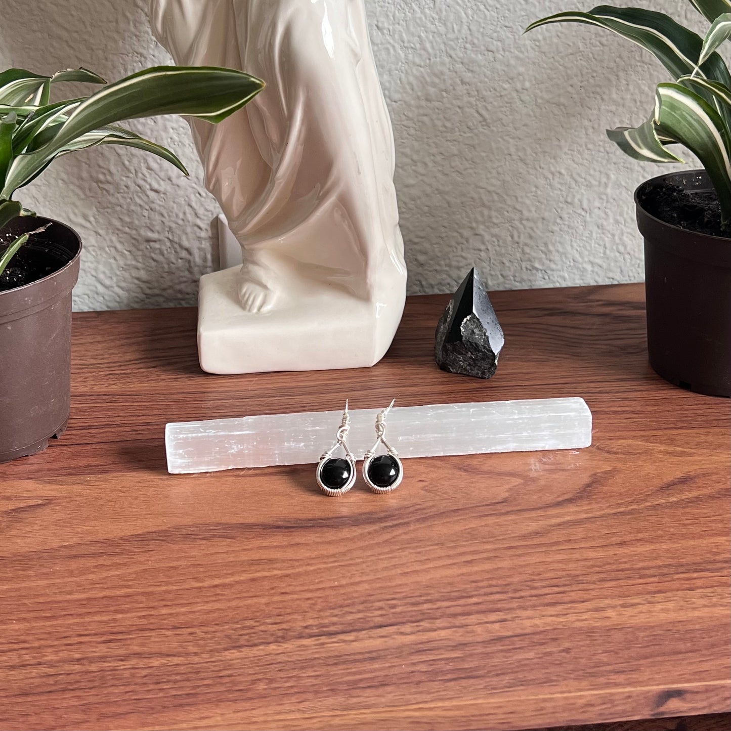 "Onyx Obsession" - Black Onyx Dangle Earrings