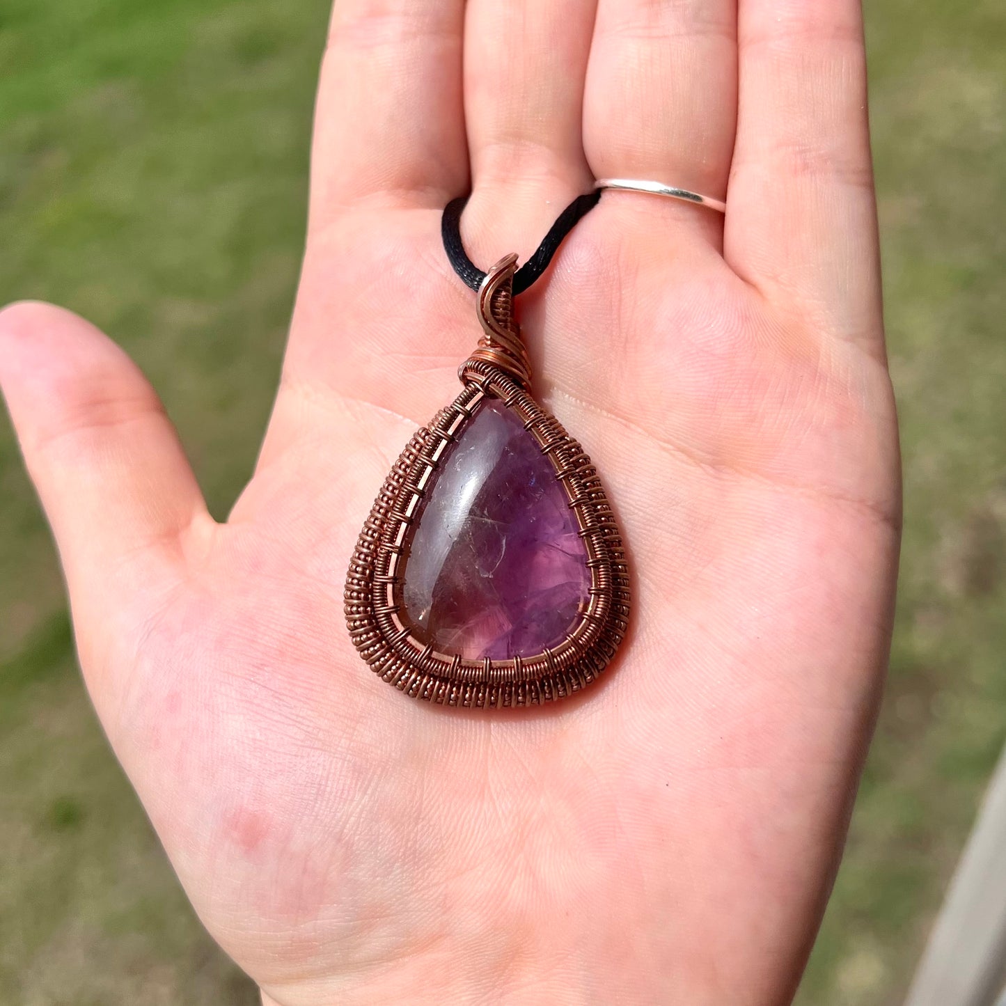 "Majestic King's Coil" - Amethyst Statement Pendant
