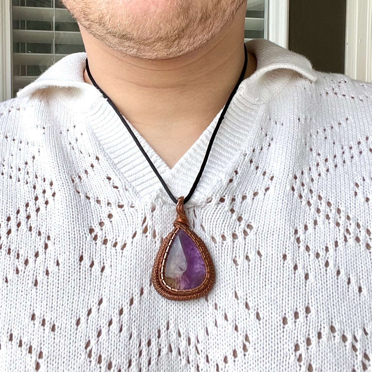"Majestic King's Coil" - Amethyst Statement Pendant