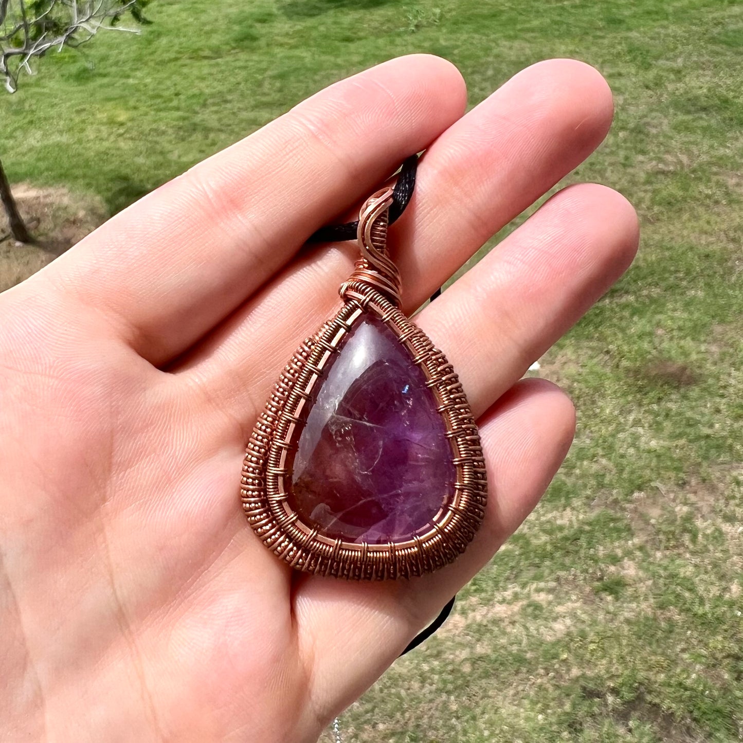 "Majestic King's Coil" - Amethyst Statement Pendant