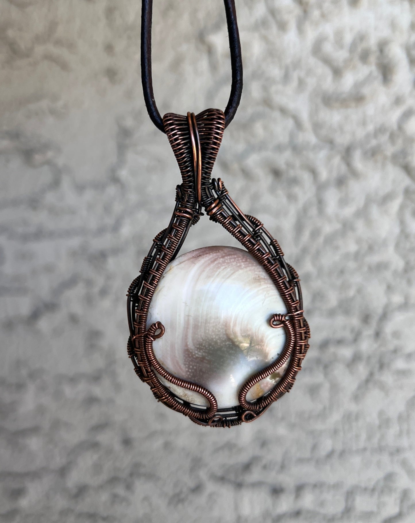 "She Sells Seashells" - Eye of Shiva Copper Pendant