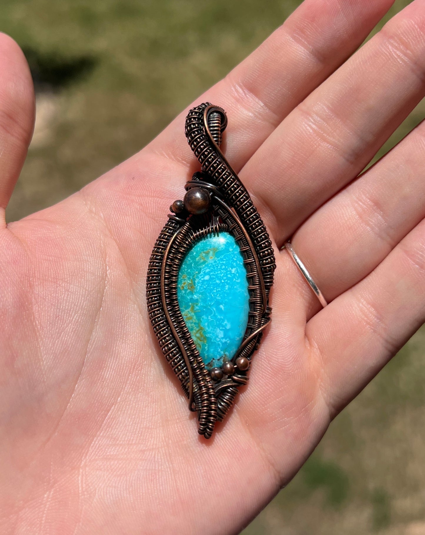 "Rhapsody In Blue" - Vibrant Turquoise Pendant