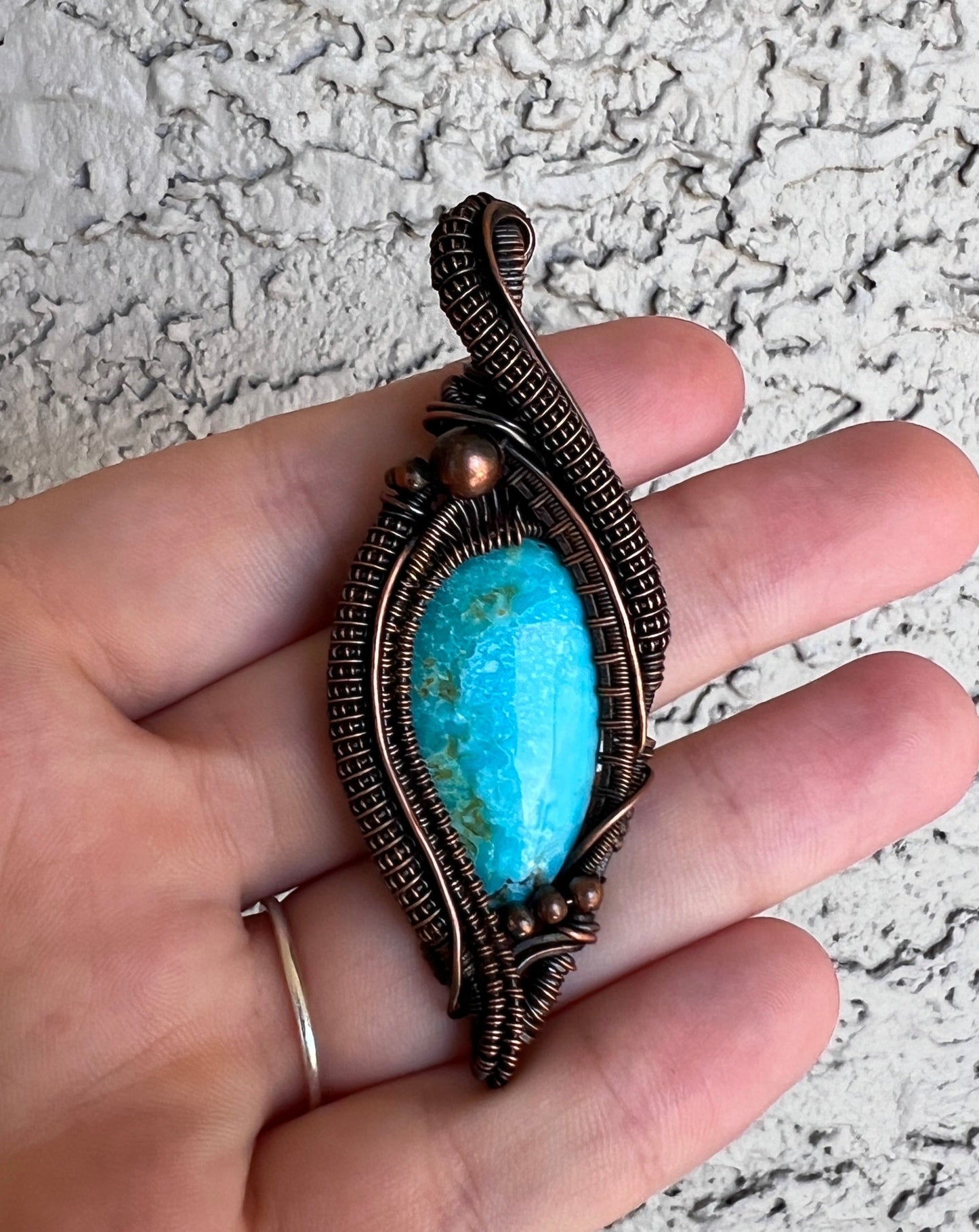 "Rhapsody In Blue" - Vibrant Turquoise Pendant