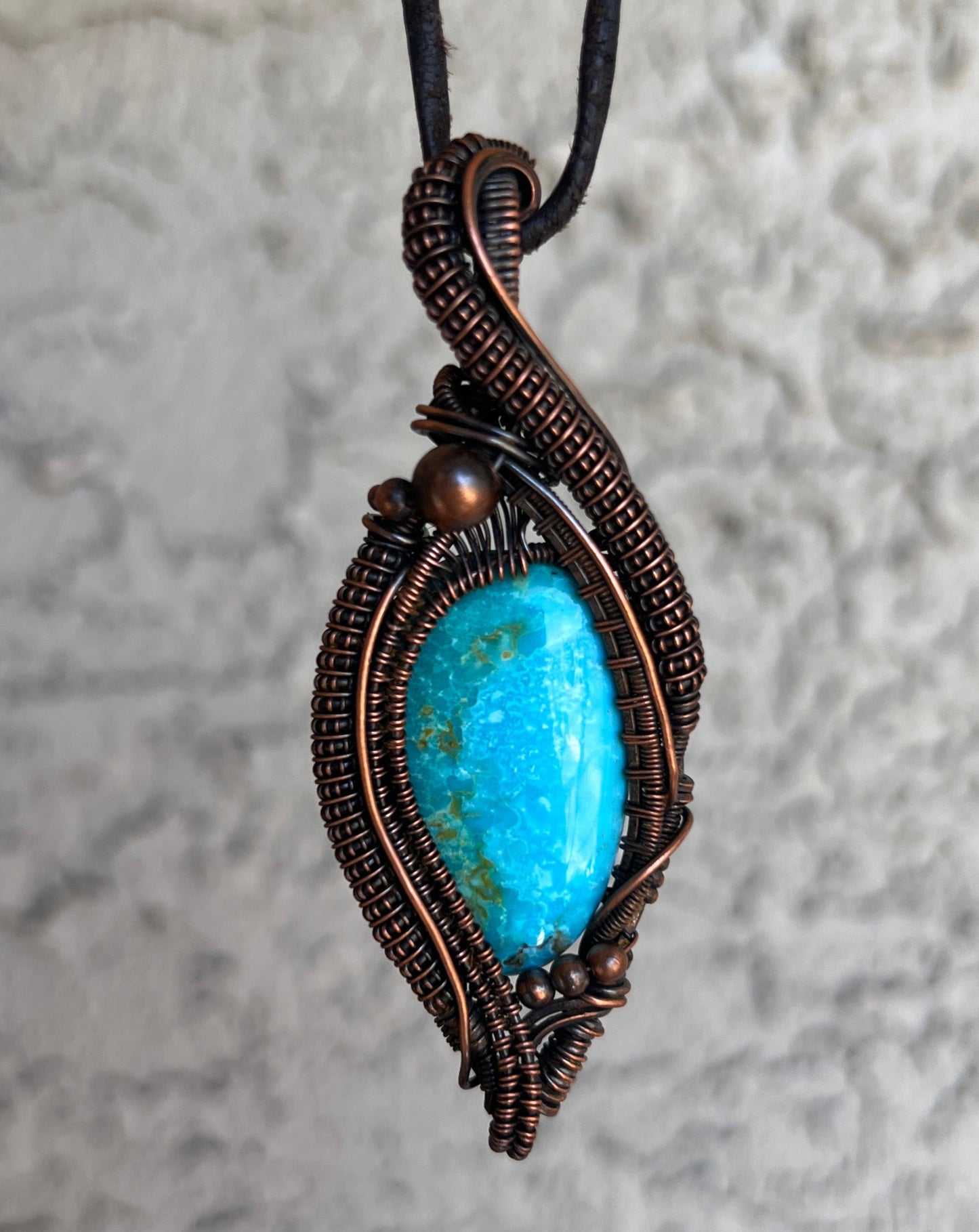 "Rhapsody In Blue" - Vibrant Turquoise Pendant