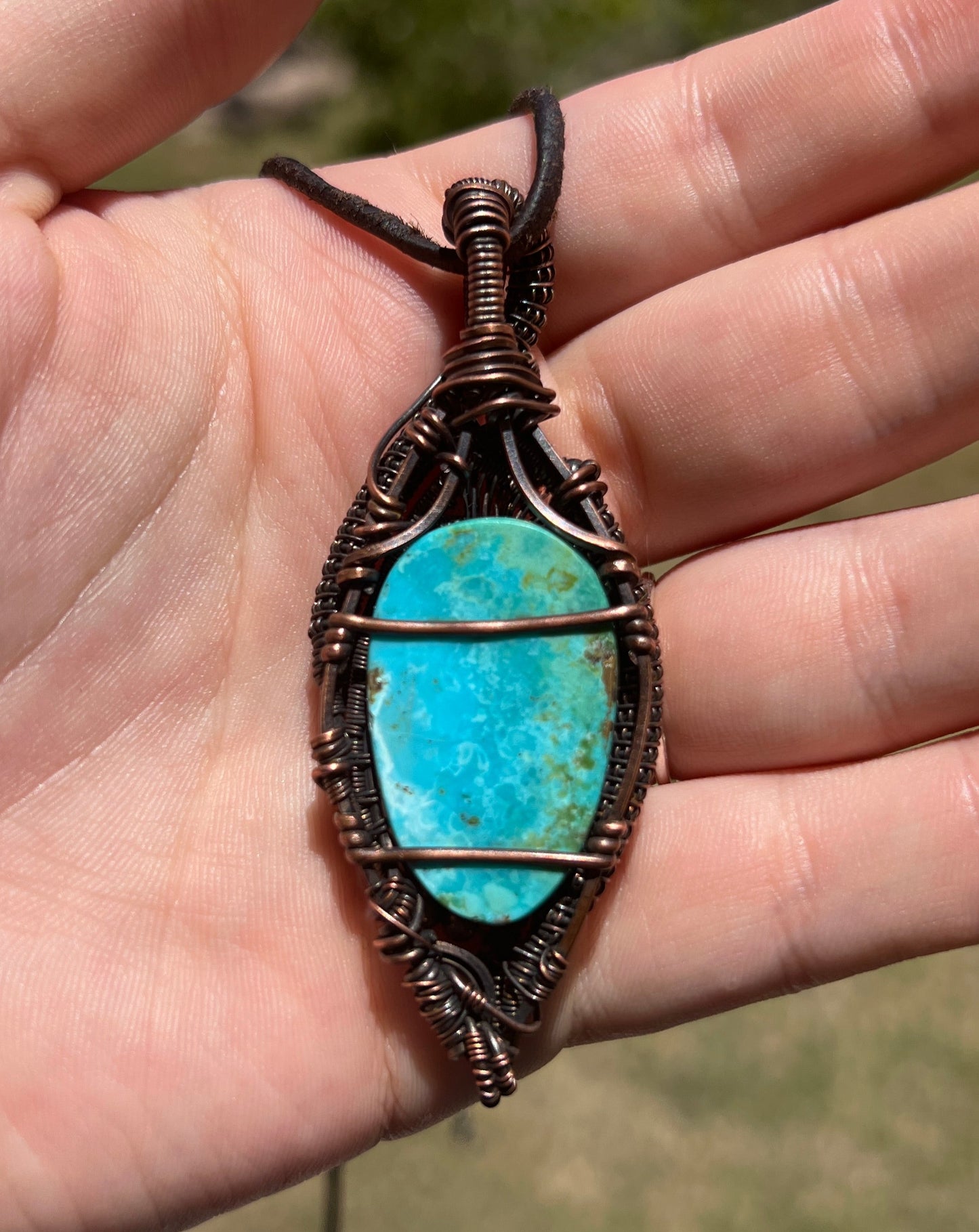 "Rhapsody In Blue" - Vibrant Turquoise Pendant