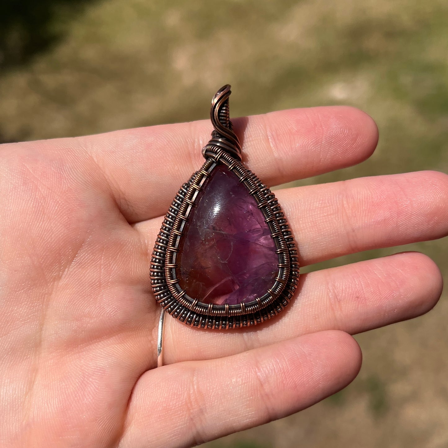 "Majestic King's Coil" - Amethyst Statement Pendant
