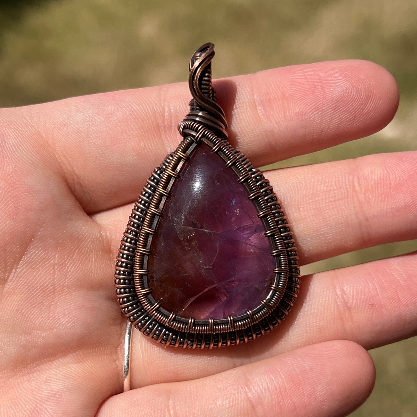 "Majestic King's Coil" - Amethyst Statement Pendant