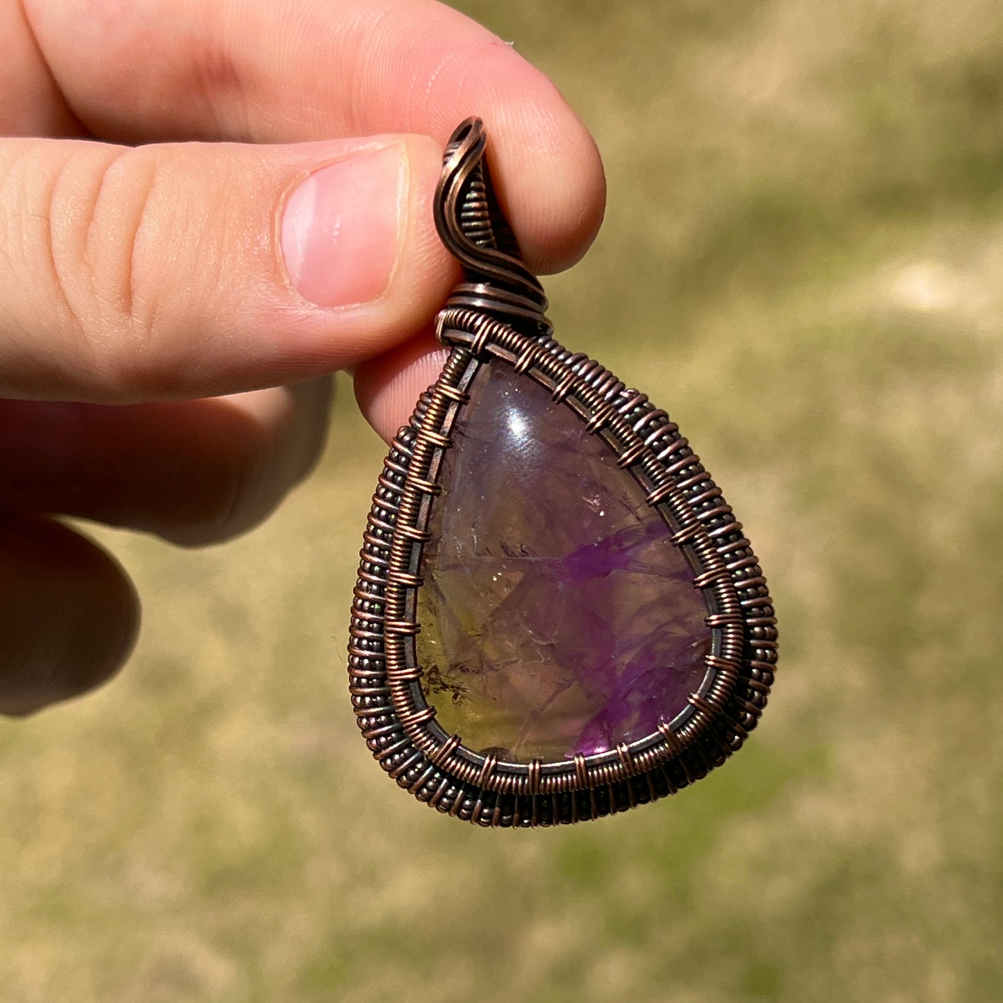 "Majestic King's Coil" - Amethyst Statement Pendant