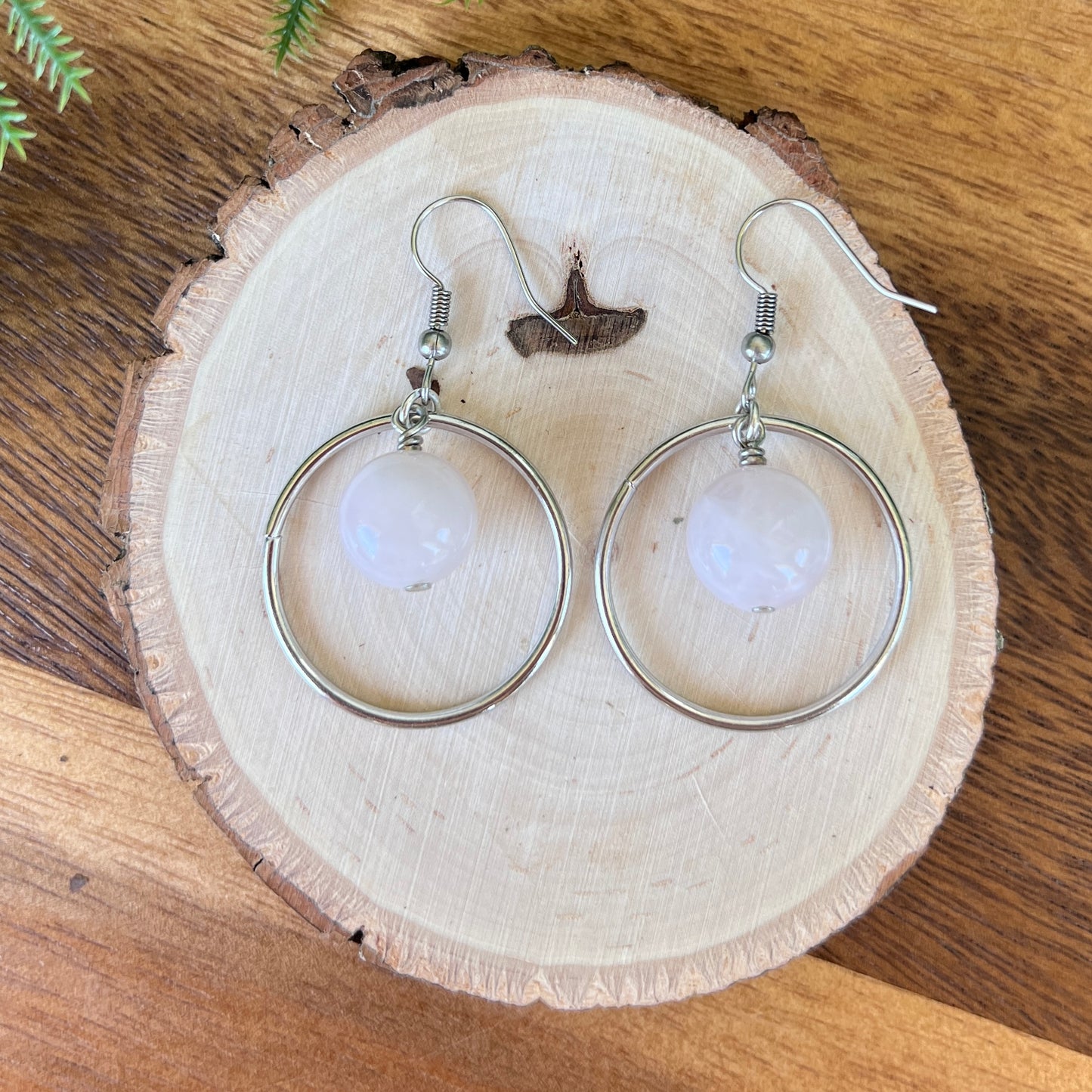Crystal Hoop Dangle Earrings