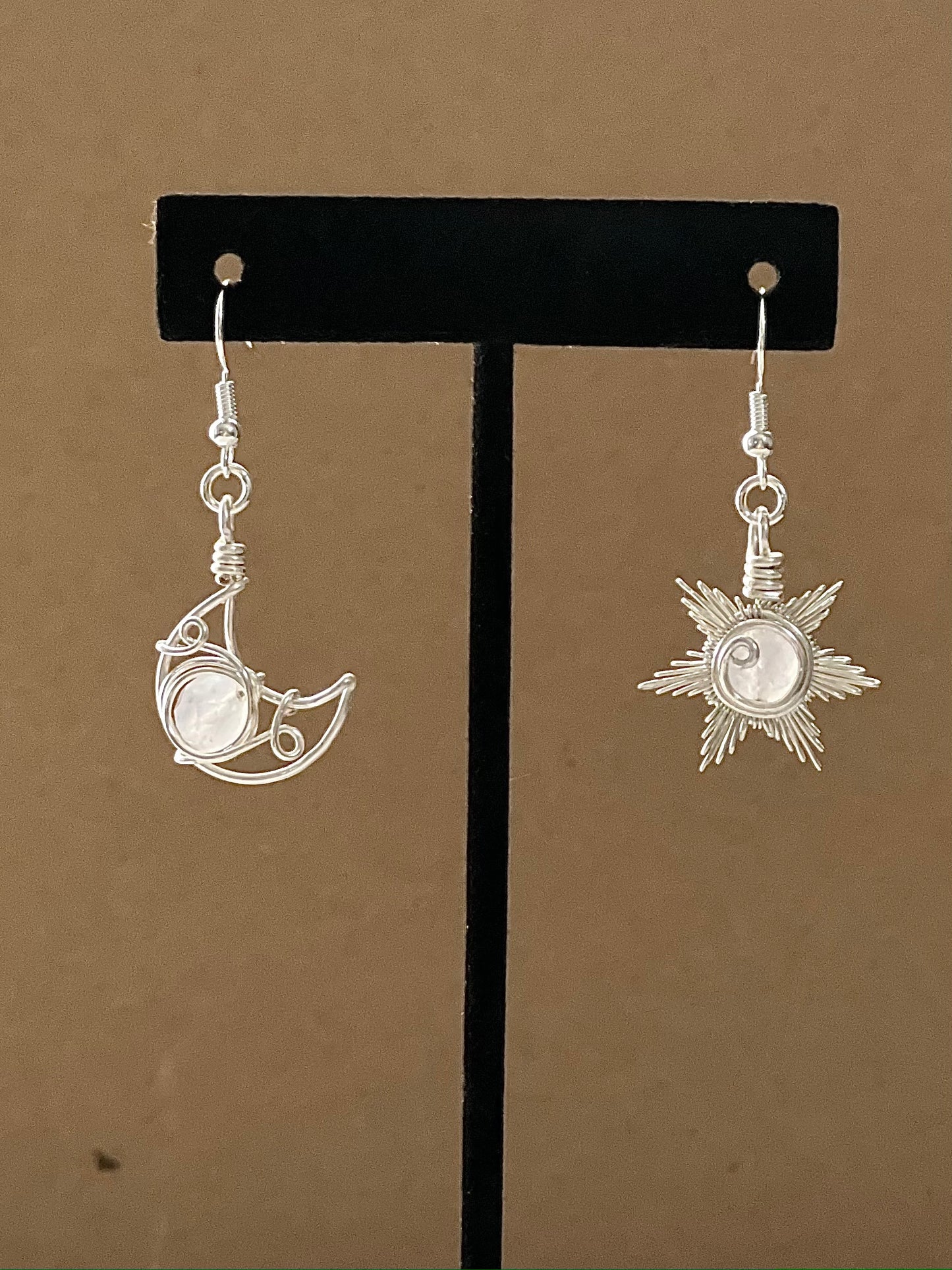 Sun & Moon Earrings - Customizable