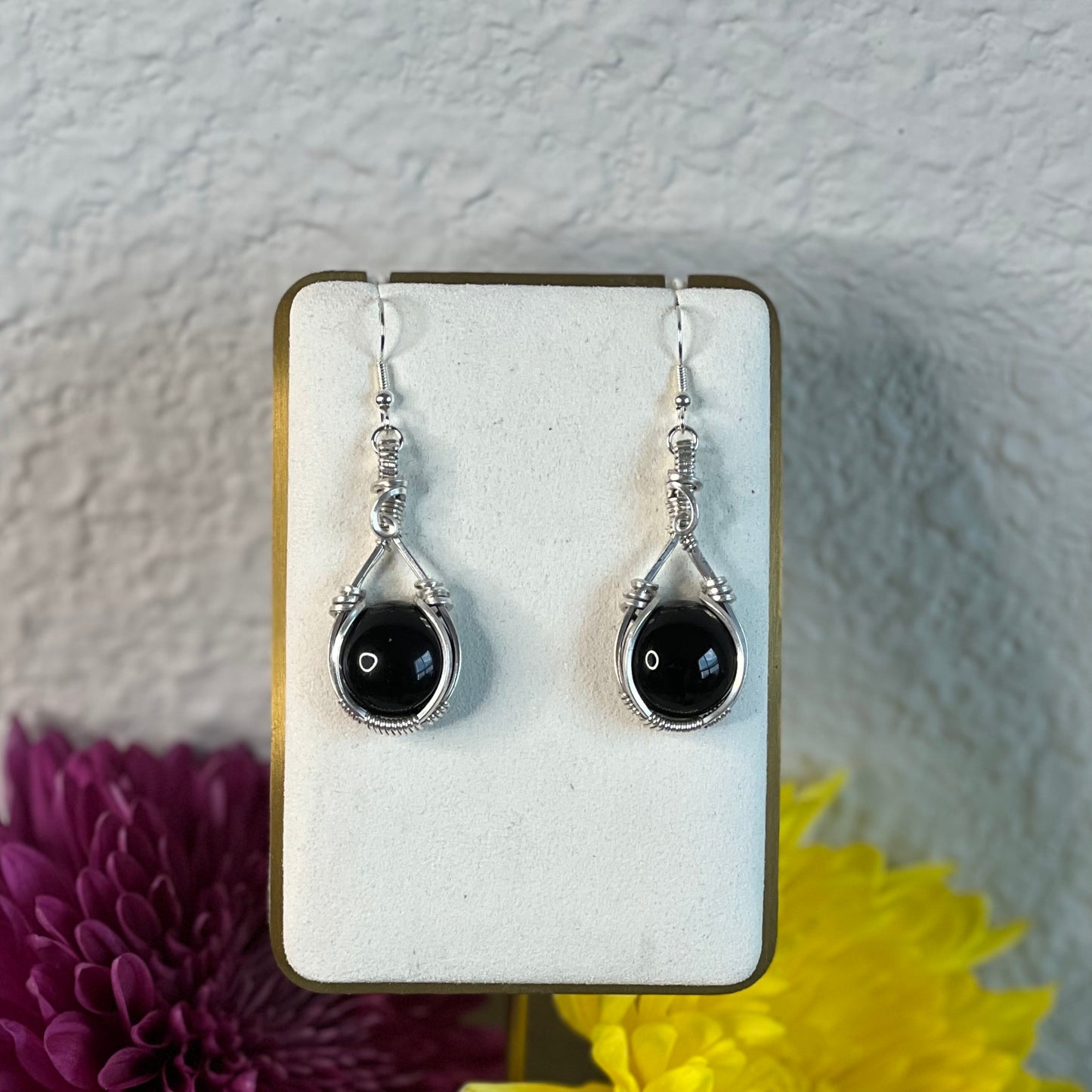 "Onyx Obsession" - Black Onyx Dangle Earrings