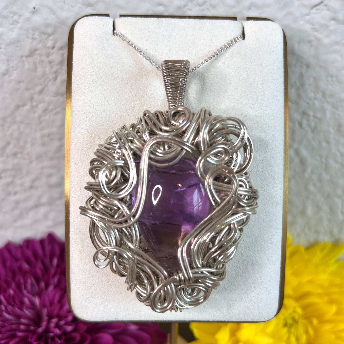 "Bold and Beautiful" - Chunky Amethyst Statement Pendant