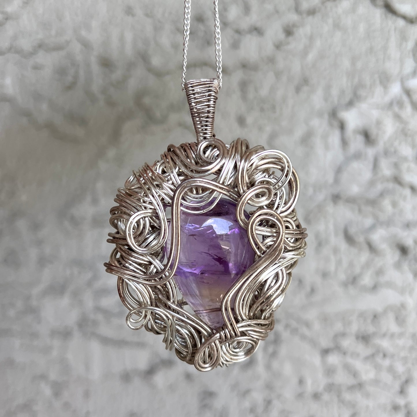 "Bold and Beautiful" - Chunky Amethyst Statement Pendant