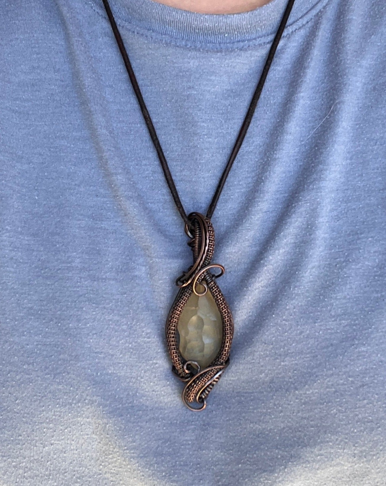 "Celestial Alignment" - Libyan Desert Glass Pendant