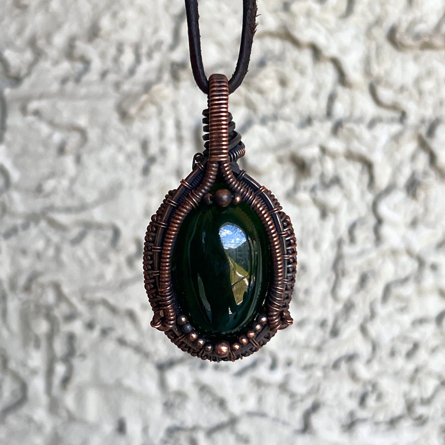 "Fortune's Favorite" - Green Jade Crystal Pendant