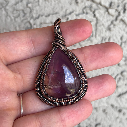 "Majestic King's Coil" - Amethyst Statement Pendant