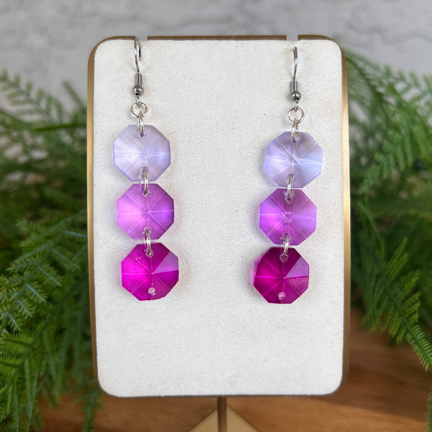 Ombre Octagon Earrings