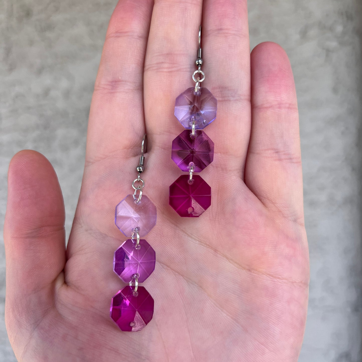Ombre Octagon Earrings