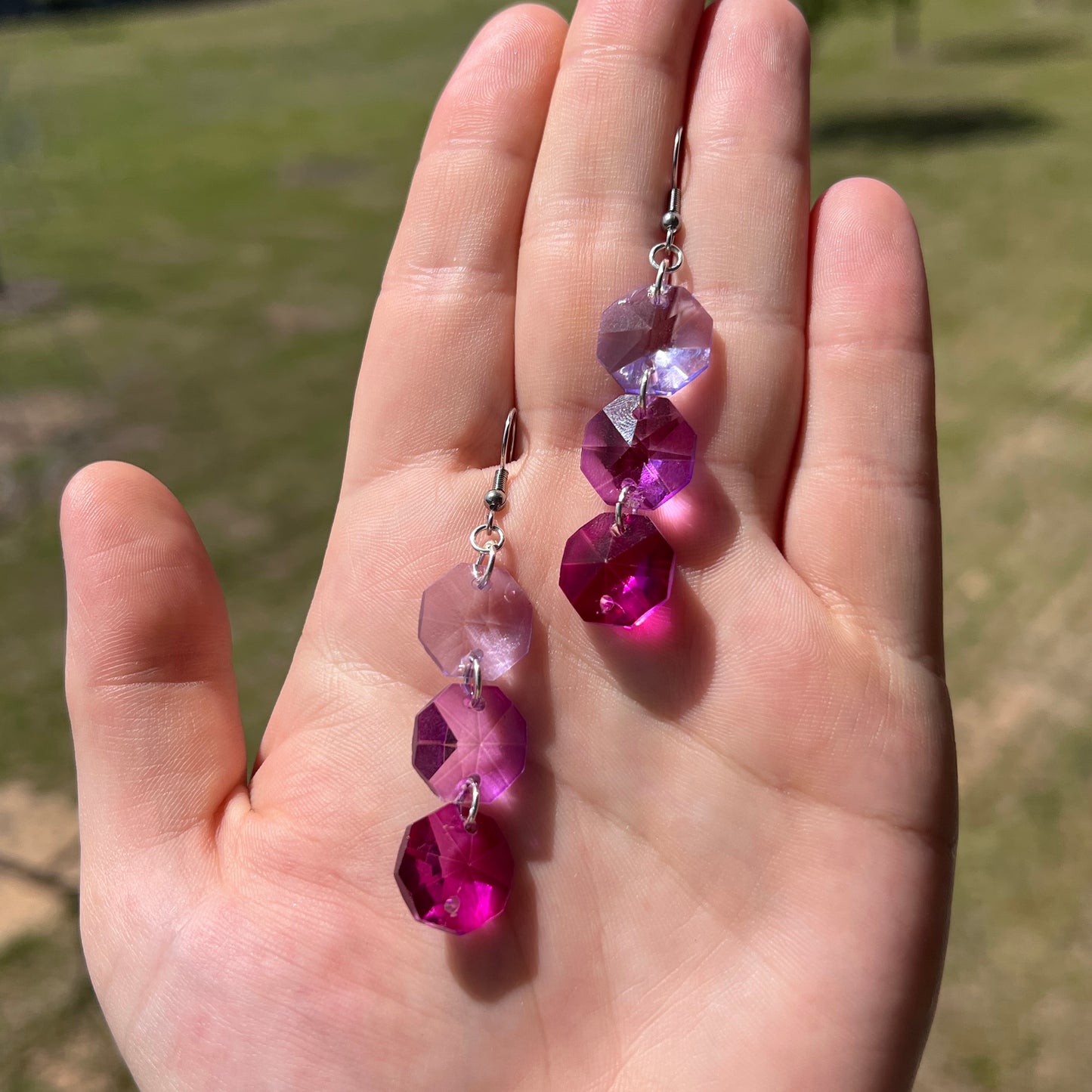 Ombre Octagon Earrings