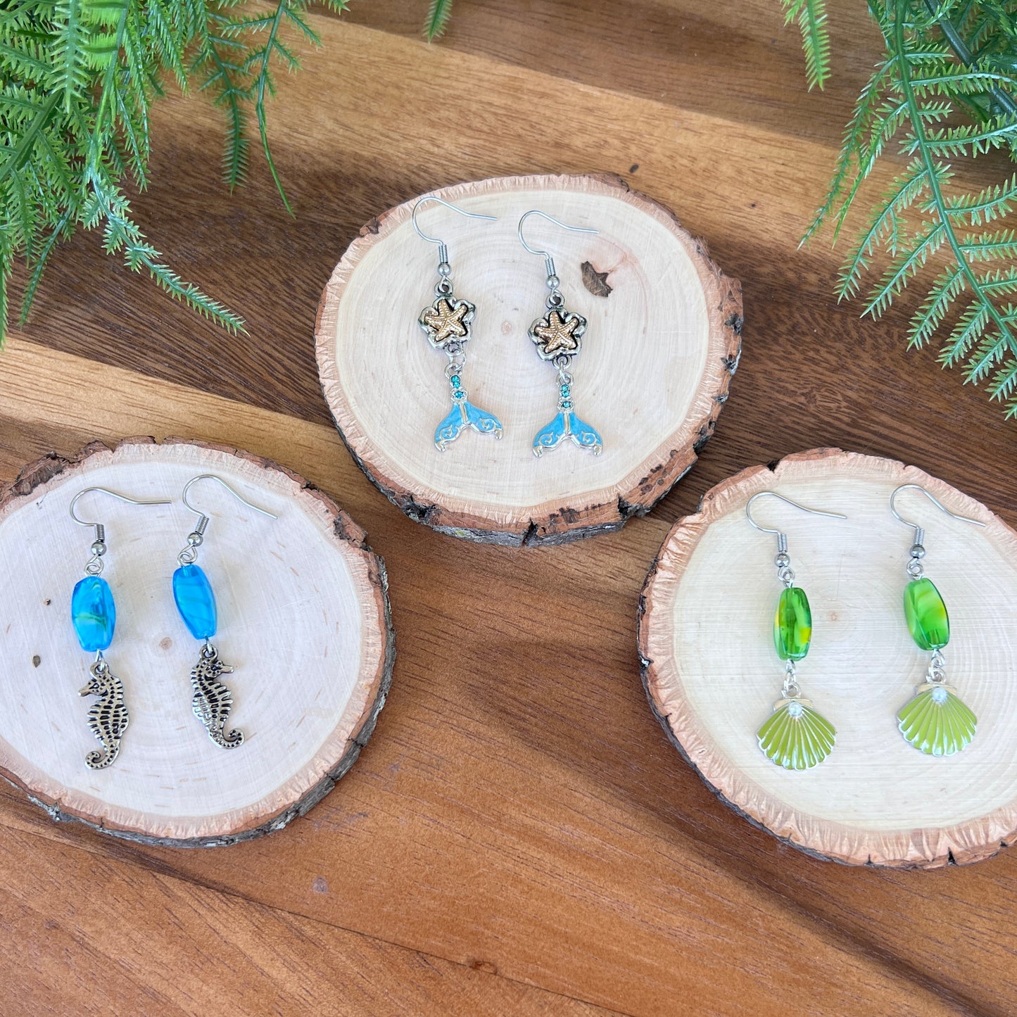 Sea Life Dangle Earrings