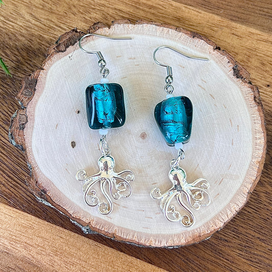 Octopus Dangle Earrings
