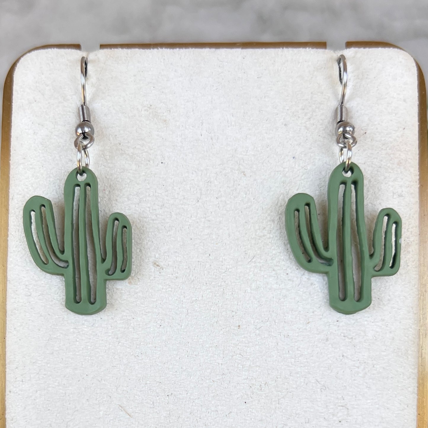Clay Cactus Earrings