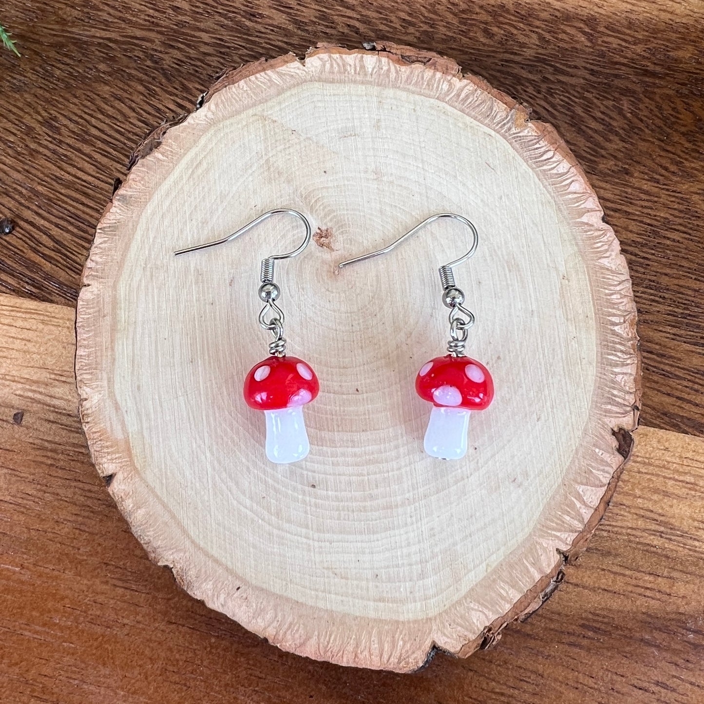 Mini Mushroom Earrings