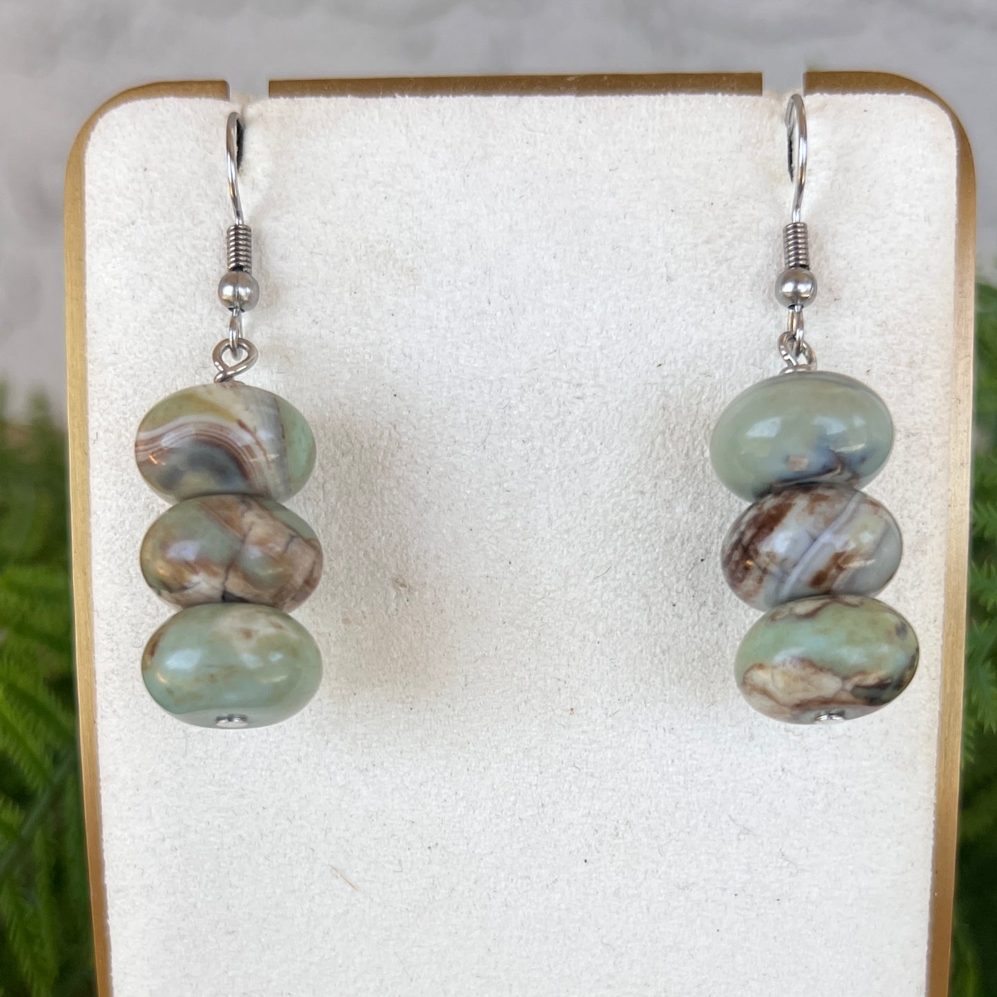 African Turquoise Earrings