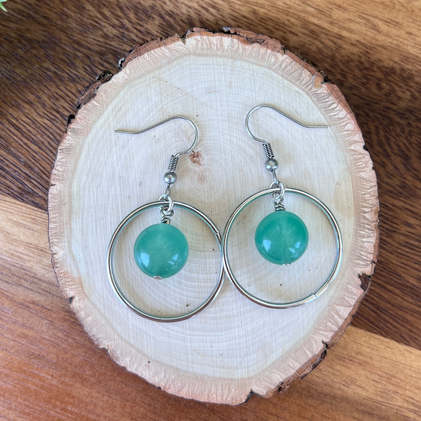 Crystal Hoop Dangle Earrings