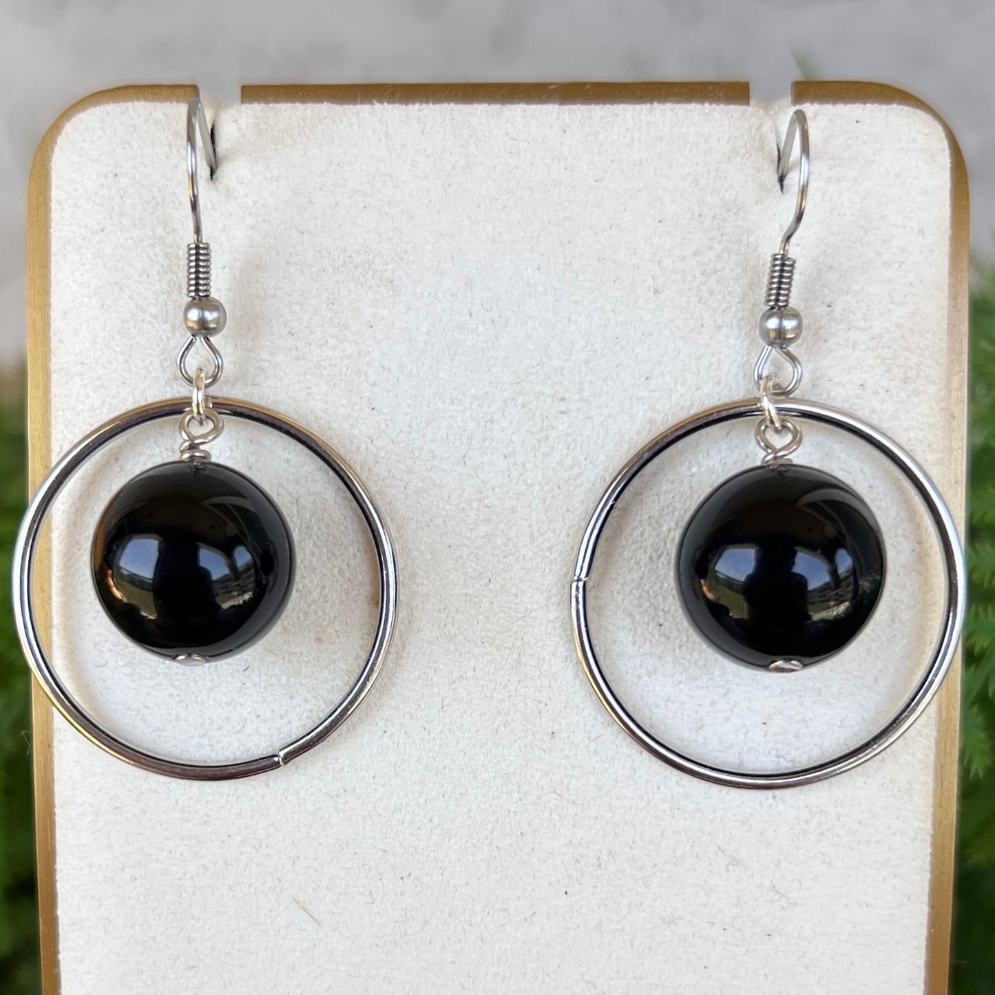 Crystal Hoop Dangle Earrings