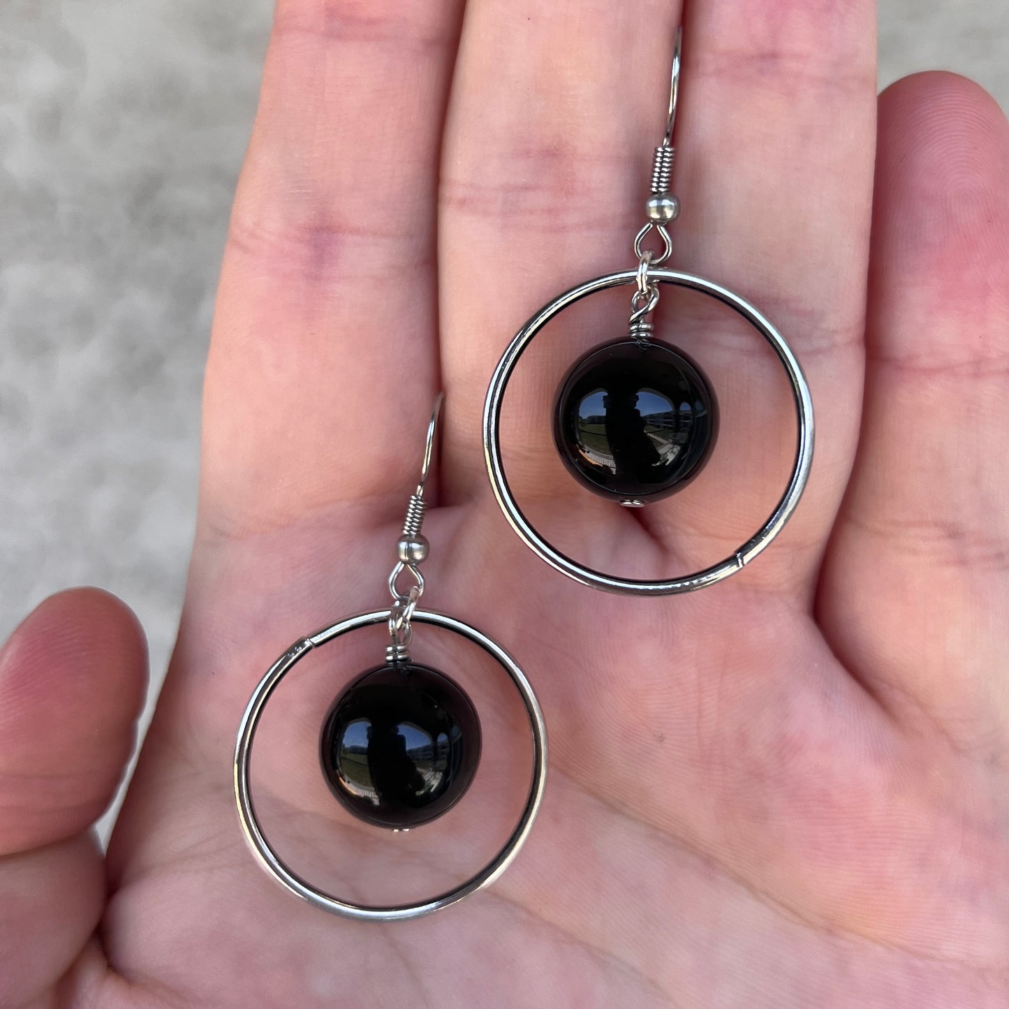 Crystal Hoop Dangle Earrings