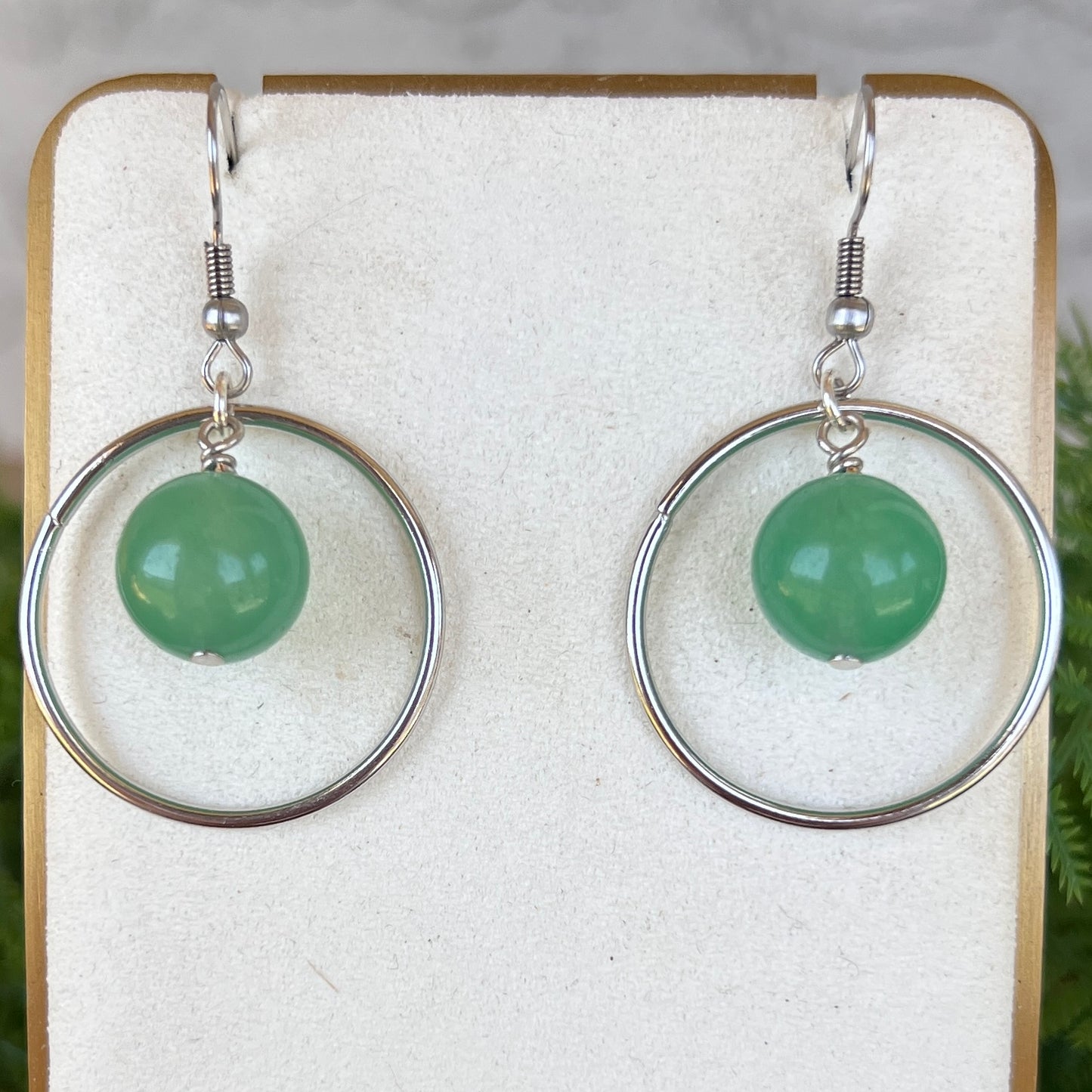 Crystal Hoop Dangle Earrings