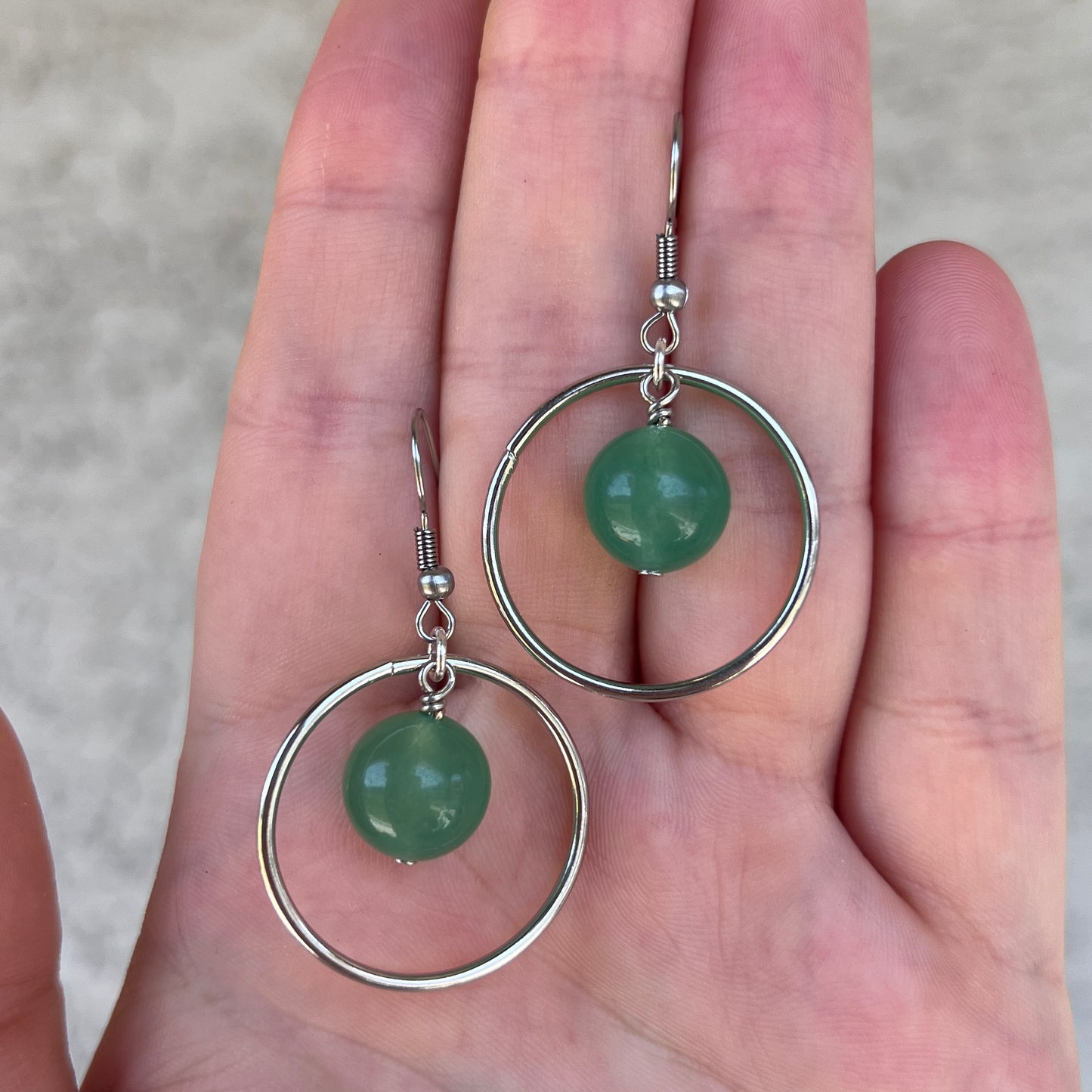 Crystal Hoop Dangle Earrings