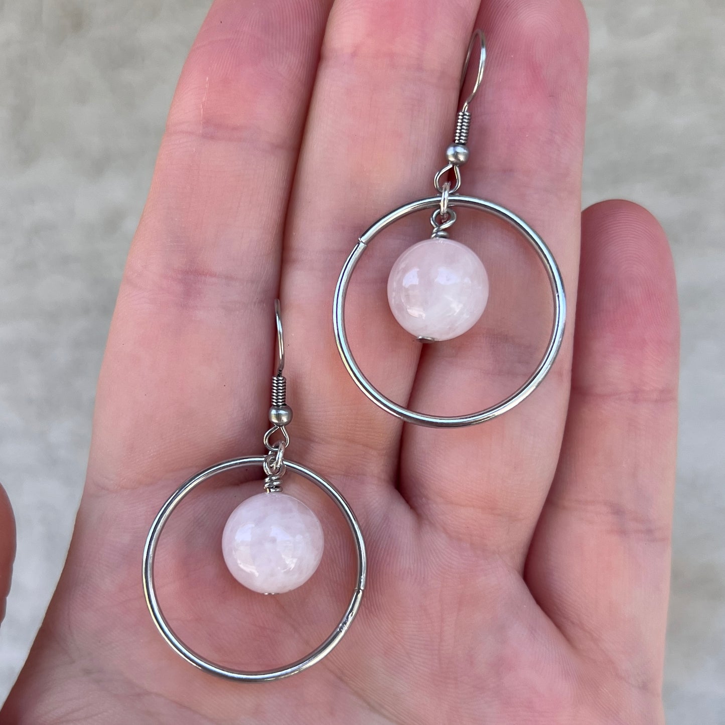 Crystal Hoop Dangle Earrings