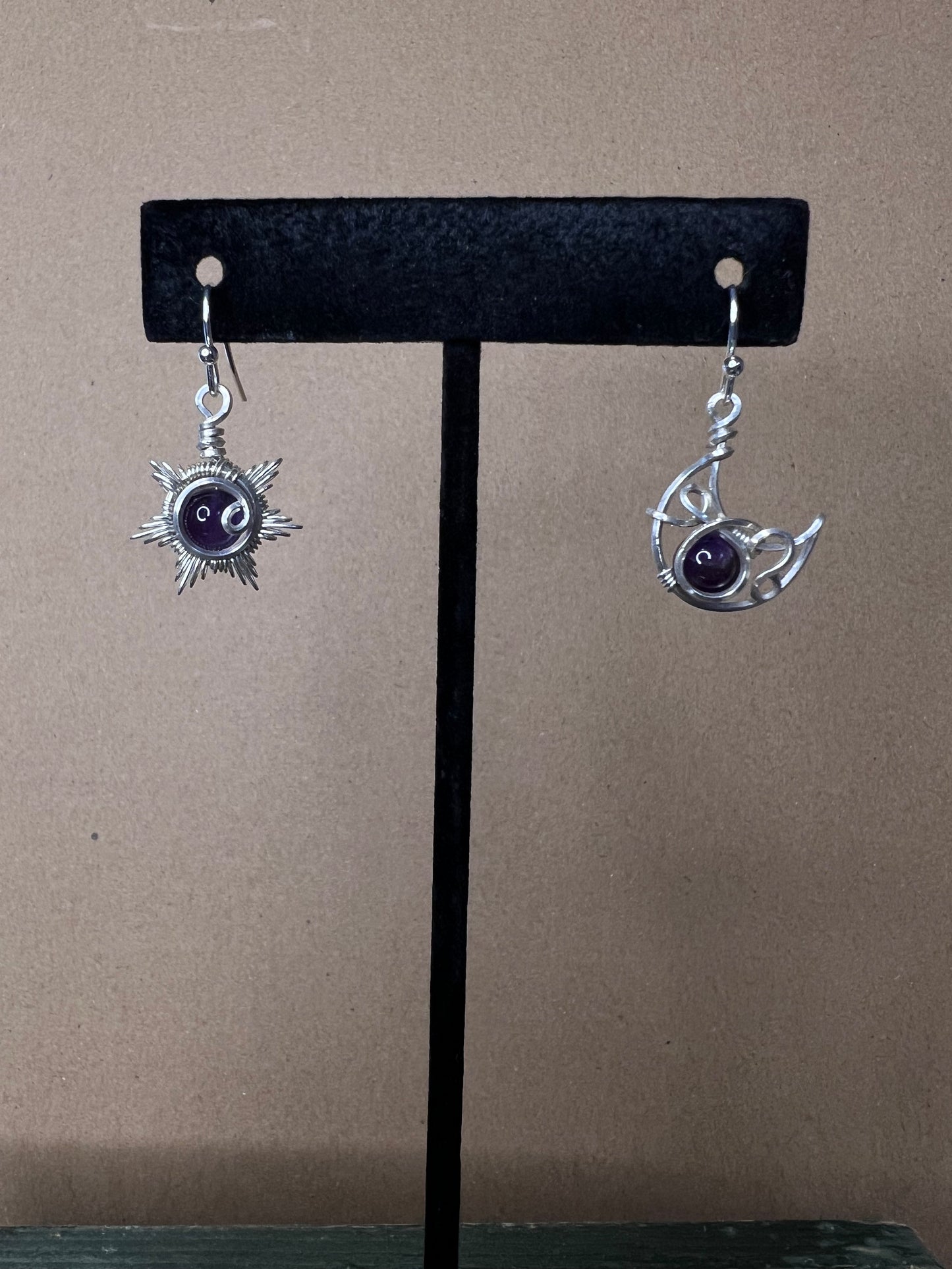 Sun & Moon Earrings - Customizable